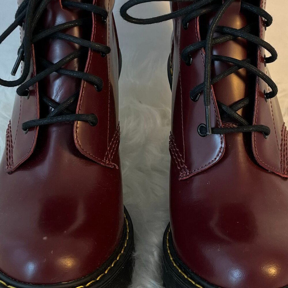 Doc Martens Air-Wair Boots, Burgundy, Size 8